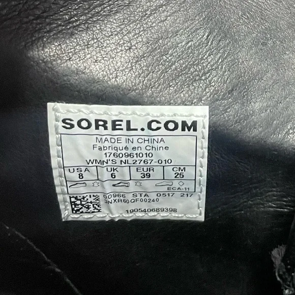 Sorel Joan of Arctic Wedge Mid X Celebration Black Boot Size 8 - Picture 7 of 9